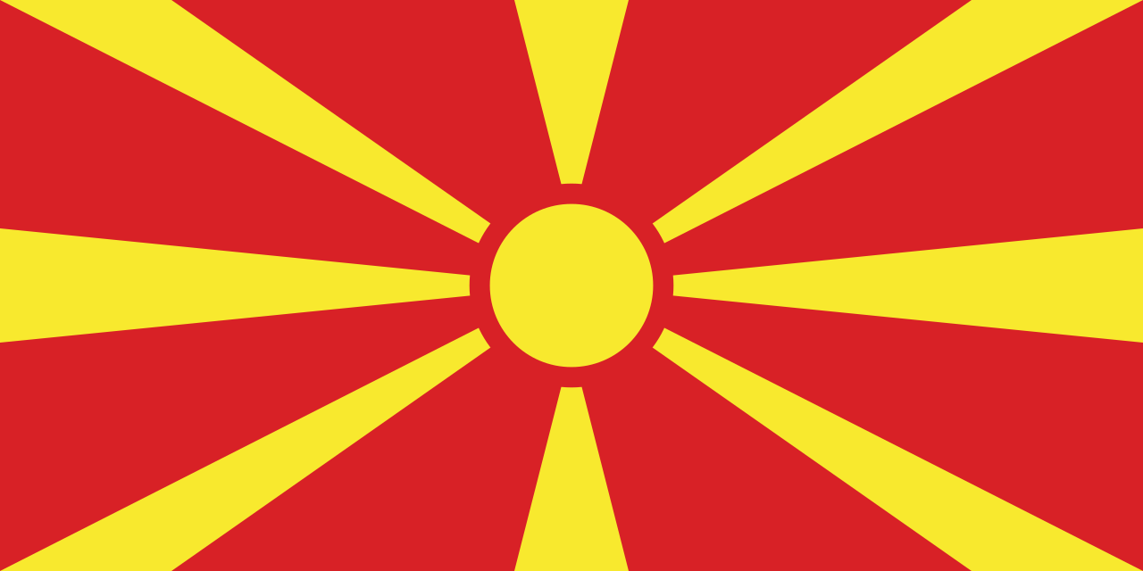 North Macedonia Flag